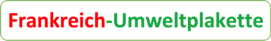 Umweltplakette Frankreich